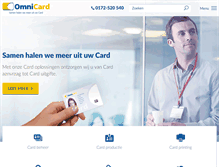 Tablet Screenshot of omnicard.nl